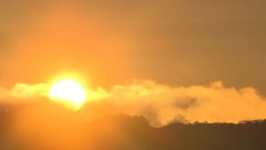 初日の出　東御市八重原