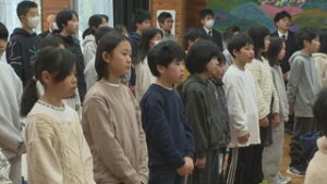 ３学期がスタート　菅平小中学校で始業式　上田市菅平高原