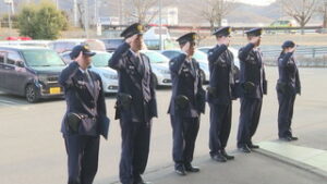 上田警察署　６人の新人警察官が着任