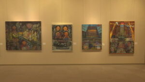 自身の「来た道　行く道」を表現　上田市の武村忠彦さん初の個展　青木村郷土美術館