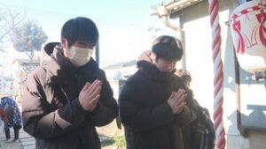 常田毘沙門堂　半世紀以上続く　学業成就祈願祭　上田市常田