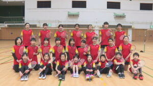 はりきりキッズ！　上田バドミントンスポーツ少年団　上田市 自然運動公園体育館