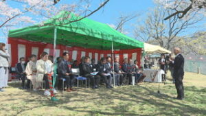 千曲公園を次世代に繋ぎ遺す　１００周年記念式典　上田市小泉
