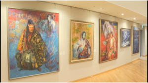 講師の米寿を記念し開催　山本鼎美術教室　洋画ＯＢ展　上田市立美術館