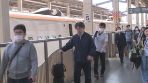 大型連休　帰省ラッシュの入り込みピーク　上田駅