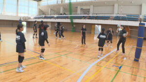 バレーボールの楽しさを知って　VOLPE KONAN　特別教室　青木村総合体育館
