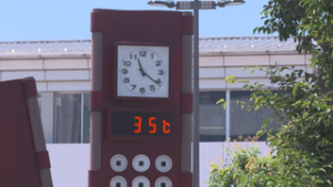 上田市で今季初の猛暑日　