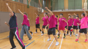東御☆スピリッツ　雷電祭りへ初参加　北御牧小学校