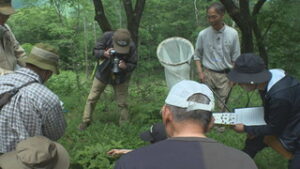 信州昆虫資料館　チョウのモニタリング調査研修会　青木村