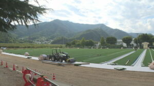 上田西高校サッカー部　人工芝整備へ　クラウドファンディング