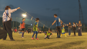 サガンF.C.　子ども達の交流図る運動会　上田市染屋台多目的グラウンド