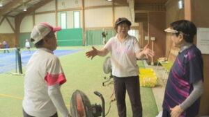 人生の大先輩！　上田市　女性ソフトテニス教室